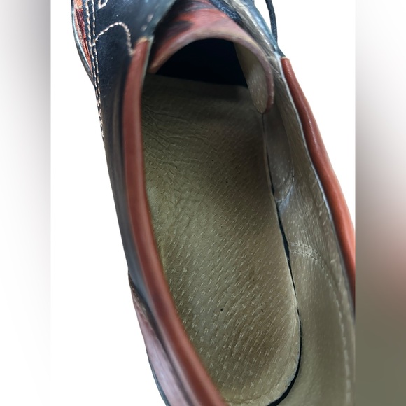 Vintage Biltrite Brown Leather Shoes Sun Print Size 8.5 - Picture 7 of 9